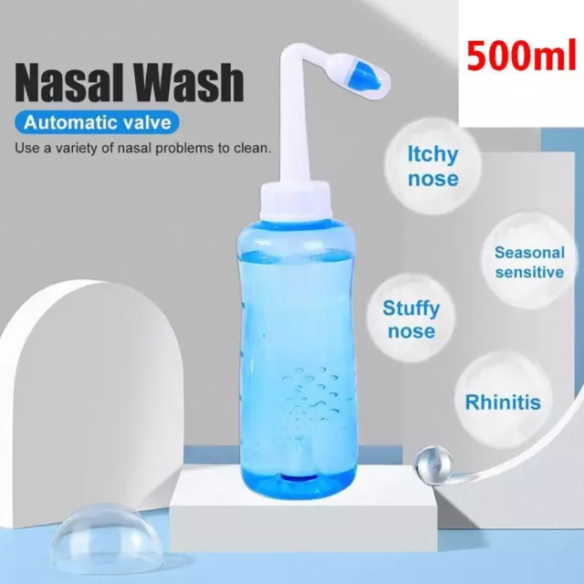 500ML Nasen Putzen Neti Nasendusche Flasche Nasenspüler Nasal Reiniger Topf