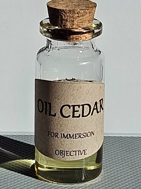 Cedar Immersion Oil for Microscope Immersion Objectives 1/4 oz (7.4 ml)