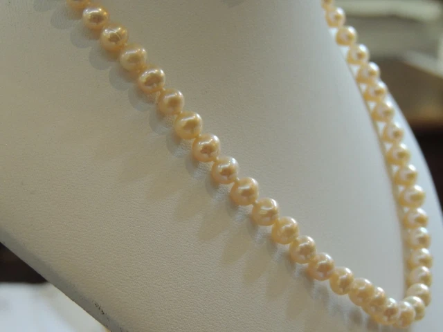 Superbe Collier De Perles Roses Vintage Maty - Avec Sa Boîte D'origine Pour Un Charme Rétro
