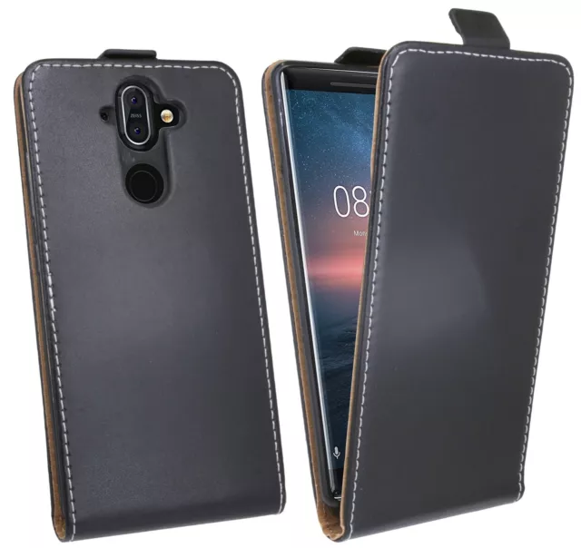 Handytasche für NOKIA 8 SIROCCO Case Cover Hülle Zubehör Bumper Tasche Schwarz