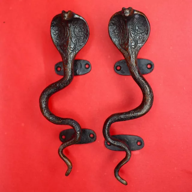 Snake Shape Antique Style Handmade Brass Drawer Window Door Handle & Pull Knobs