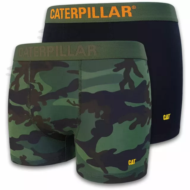 CAT® CATERPILLAR Herren Boxer Shorts M L XL 2-3XL Camouflage Retro Short Hosen