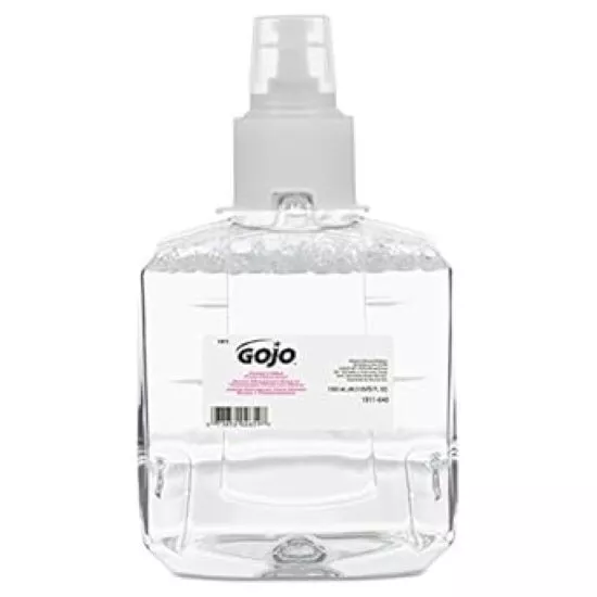 2x GOJO 1911 Clear & Mild Foam Handwash 1200ml LTX-12 Dispenser Refills 03/2026