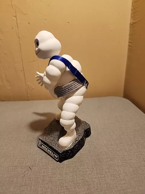 Used Michelin Man Bobble Head Statue Stuck in a Tire 2010 Collectible VERY GOOD 3