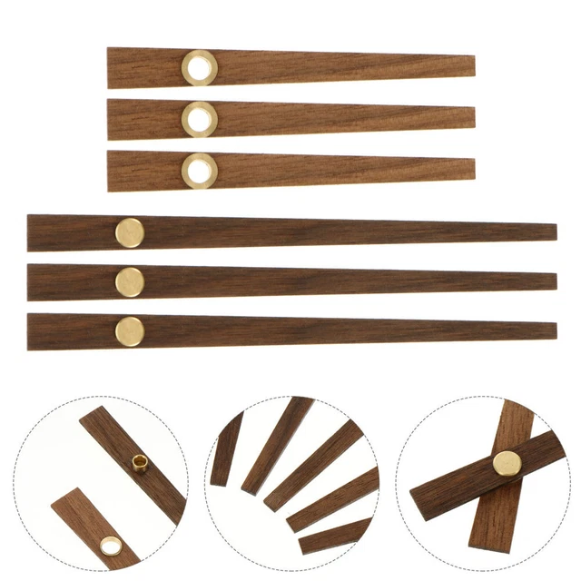 5 Sets Aiguilles D'horloge En Bois Pièces À La Maison Remplacer Murale Trousse