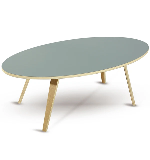 Mesa auxiliar mesa de centro sofá casa de campo mesa salón ARVIKA ovalada 120 cm