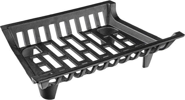 Amagabeli 45.6Cm Griglia Del Camino Legna Da Ardere Porta Registro Camino Robust
