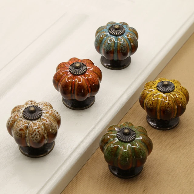 4 X plein de Couleurs Céramique Boutons Jardin Porte Anse Meuble Armoire Tiroir