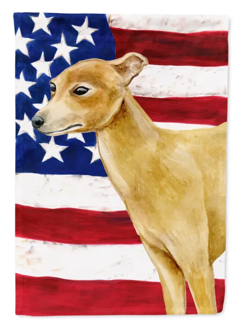 Italian Greyhound Patriotic Flag Canvas House Size BB9698CHF