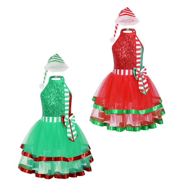 Abito in maschera per ragazze Cosutme paillettes abito da ballo a tema festa abbigliamento da ballo principessa