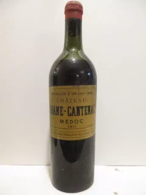 margaux château brane-cantenac grand cru classé rouge 1911 - bordeaux