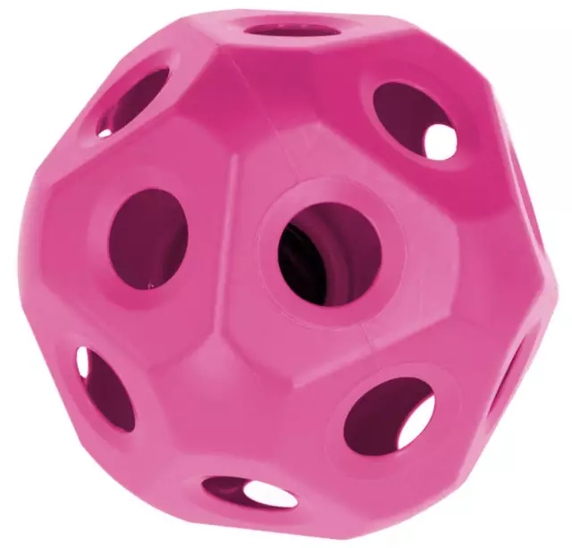 KERBL Pink Heuball Pferde Spielzeug Futterspielball