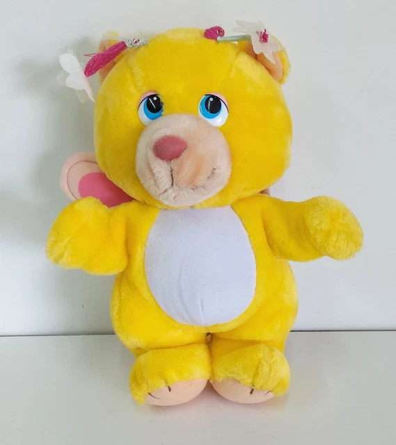 VINTAGE WUZZLES BUTTERBEAR Disney Plush Soft Toy, Hasbro 1984, Yellow