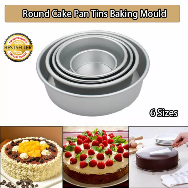 4-12 Inch Cake Mould Round DIY Cakes Pastry Aluminum Alloy Mould Baking Tin Pan