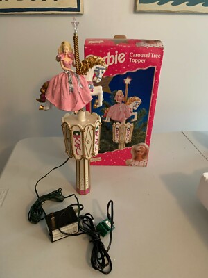 MR. CHRISTMAS BARBIE Carousel Christmas Tree Topper 1997 RARE £18.51