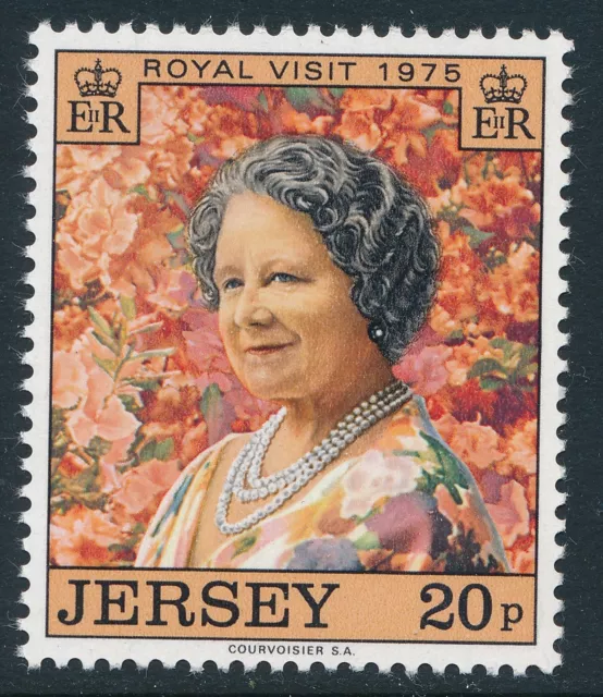 1975 Jersey Royal Visit Fine Mint Mnh/Muh