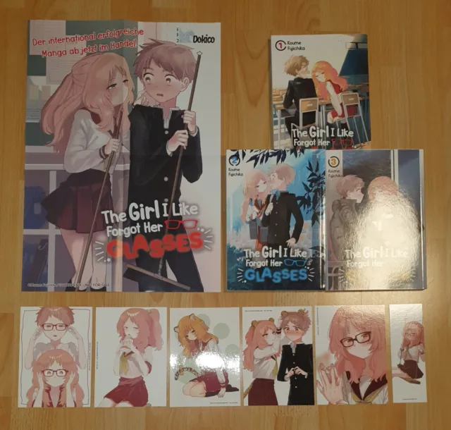 Manga/Mangas: The Girl I Like Forgot Her Glasses Band 1-3, Erste Aufl mit Extras