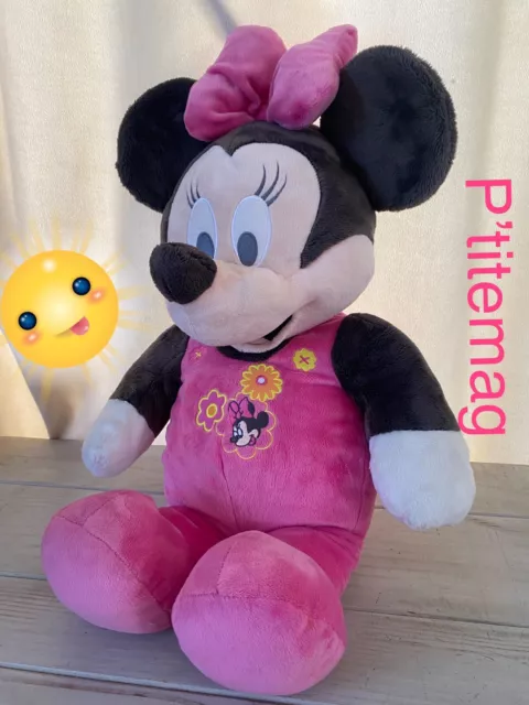 Grande peluche,doudou  Minnie  Disney Nicotoy 58 cm