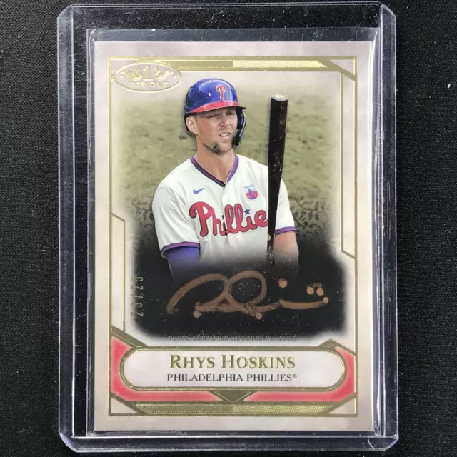 2021 Tier One RHYS HOSKINS Tier One Talent Auto Bronze Ink 23/25