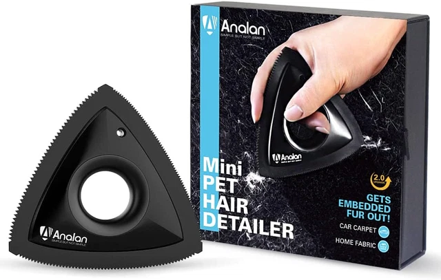 Analan Mini Pet Hair Remover for Car Detailing Supplies, Carpet Dog Hair Remover