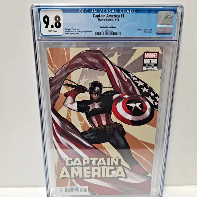 Captain America #1 Marvel Comics Adam Hughes Variant CGC 9.8