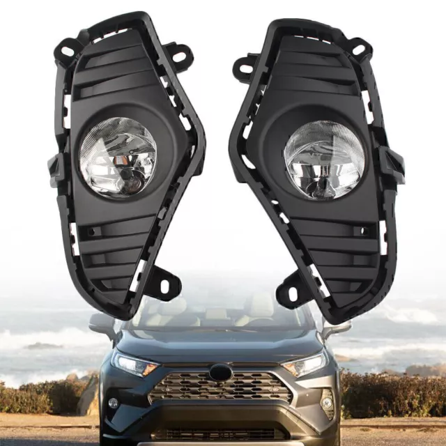 Paraurti anteriore fendinebbia per Toyota RAV4 2018-2020 LE XLE Hybrid XSE