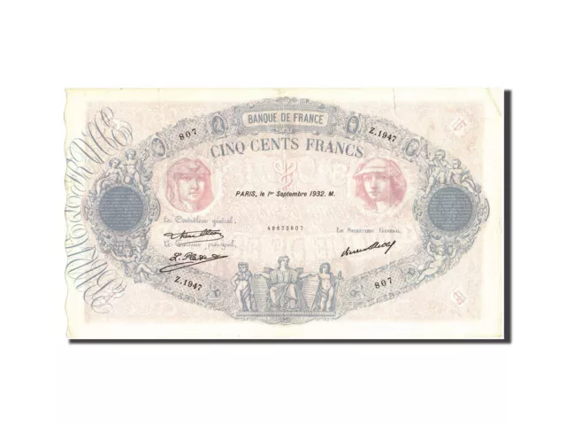 [#210541] Billet, France, 500 Francs, 500 F 1888-1940 ''Bleu et Rose'', 1932, 19