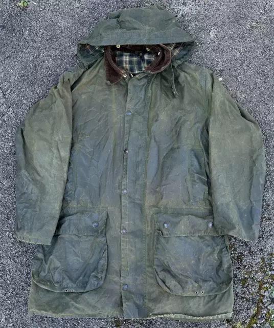 Barbour Vintage Border Waxed Country Jacket 107cm/42inch