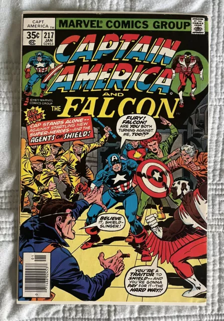 Marvel Comics Captain America # 217 1978 1st App Quasar as Marvel Boy VF- (7.5)