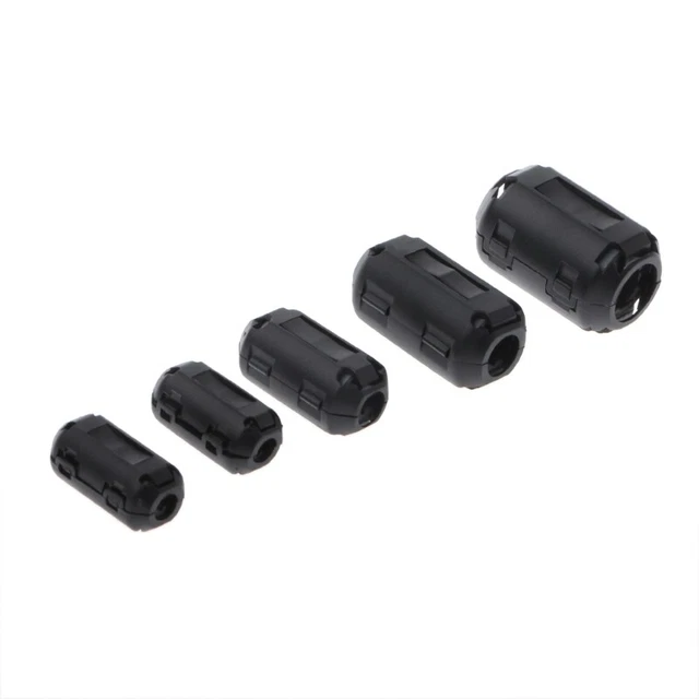 Clip-on Ferrite Core RFI Noise Suppressor Cable Clip For 3.5/5/7/9/13mm