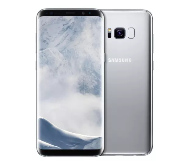 Samsung Galaxy S8+ argento cellulare manichino trappola requisito decorazione pubblicità mostra