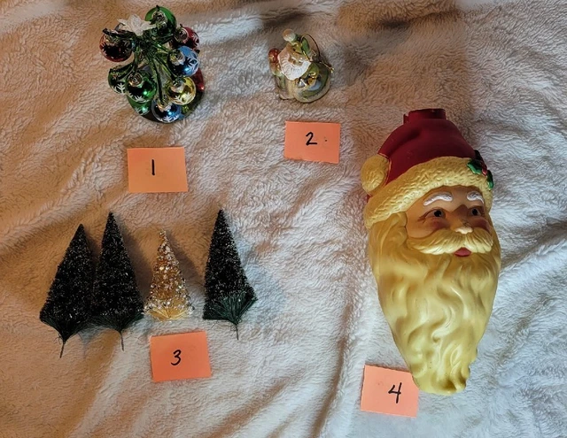 Vintage Christmas Ornaments Bottle Brush, Blowmold, Each 12.00 Or Lot $40