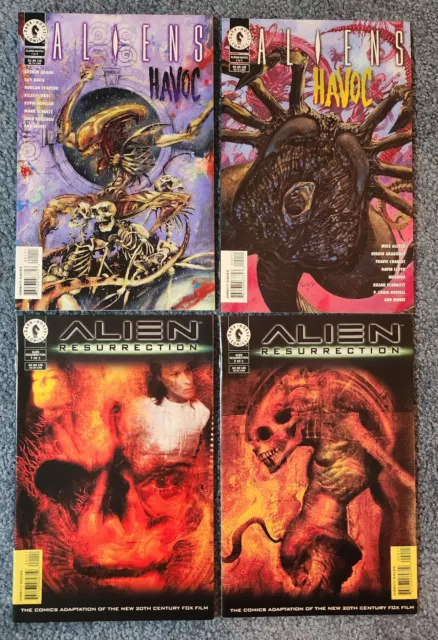 Aliens: Havoc + Resurrection #1-2 Complete Sets Dark Horse 1997 - NM- to NM