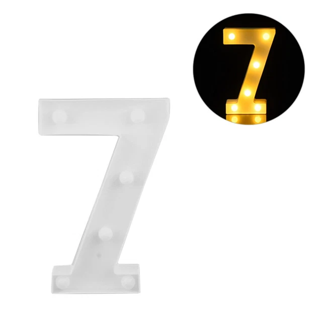 Insegna luminosa LED numero 7