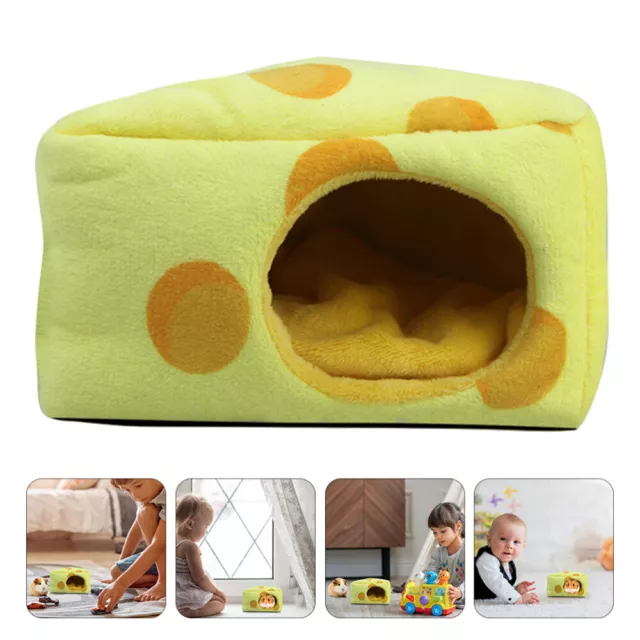 Hamster Nest Short Plush Portable Tent Guinea Pig Cave Bed House