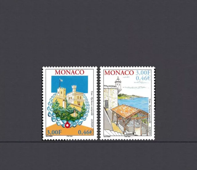 Monaco, Europa Cept 2001, Water Theme, Mnh