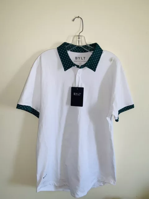 Bylt Lux Large Polo Shirt New With Tags White