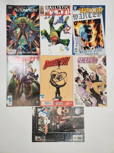 Lot of 7 Comics Image Marvel Wildstorm Daredevil Punisher Stormwatch