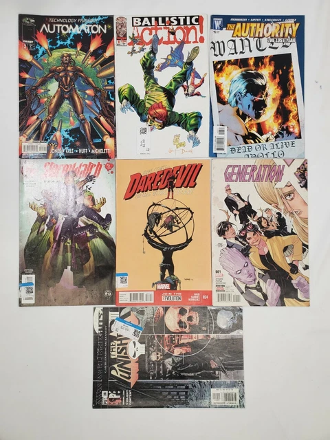 Lot of 7 Comics Image Marvel Wildstorm Daredevil Punisher Stormwatch