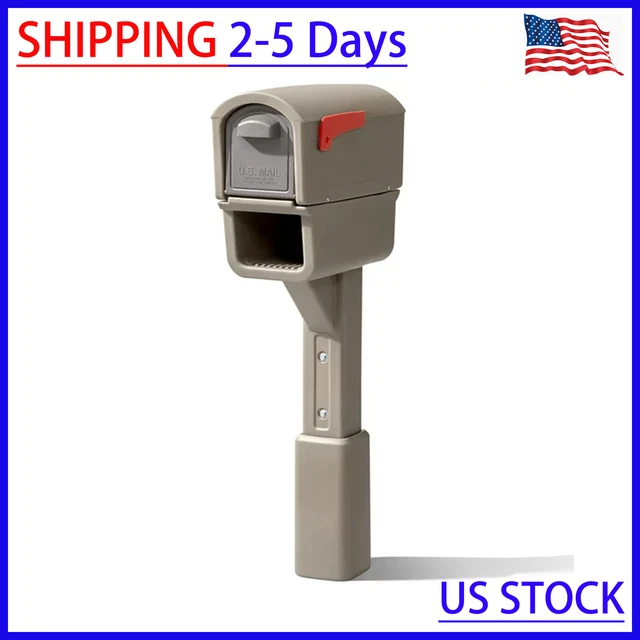 POST MOUNT MAILBOXES, Express Plus Plastic Mailbox Mocha Finish, 578799