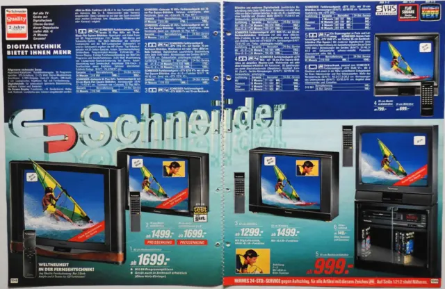 1992 TV Sets Television Sets Sony Sharp Orion 14 Pages Catalog Print Ad