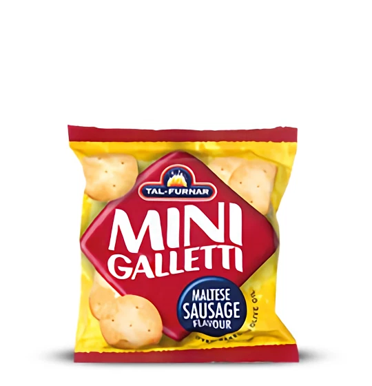10x pkts Biscotti Acqua Malta Cracker Mini Galletti Sapore Salsiccia Maltese 2