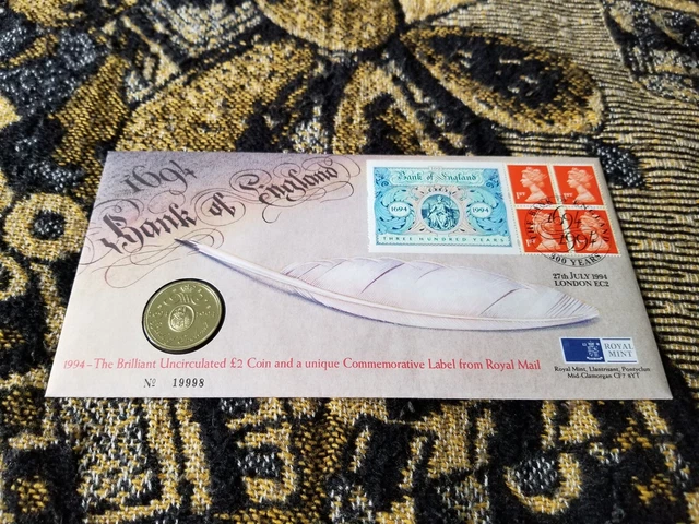 Great Britain First Day Cover - 2 Pounds 1994 - Bank of England - Q31