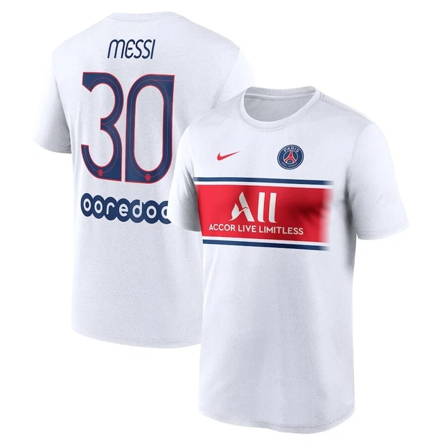 PSG Messi Nike #30 Mens Large XL Fan T Shirt Jersey Football New 100% AUTHENTIC