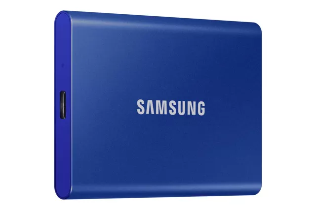 Samsung T7 Portable SSD - 1 TB - USB 3.2 Gen.2 External SSD Indigo Blue (MU-PC1T