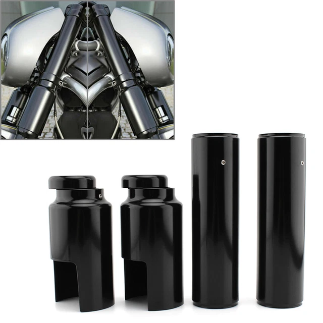 Upper Lower Fork Tube Cover Set For Harley V-Rod  Vrod 2007-2011 2010 2009 2008