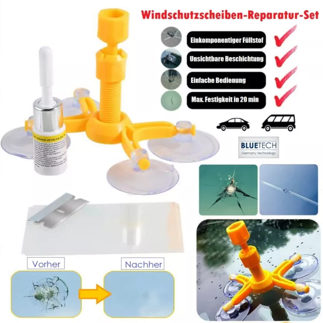 Glas Reparatur Set Windschutzscheibe Steinschlag Komplett Set Auto Flüssigkeit