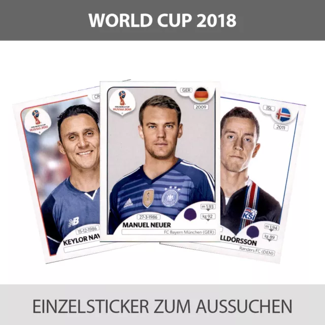 Etiqueta individual Panini Copa Mundial 2018 232-451 a elegir to choice