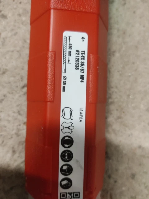 HILTI HAMMER DRILL Bit TE-YX 28/52 28mm X 400mm SDS MAX