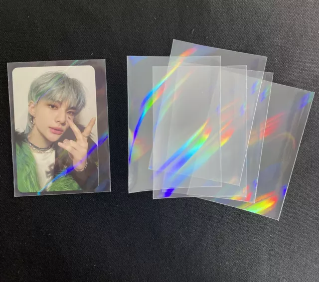 Kpop Holographic Photocard Sleeves 20 PCS BTS TXT STRAY KIDS